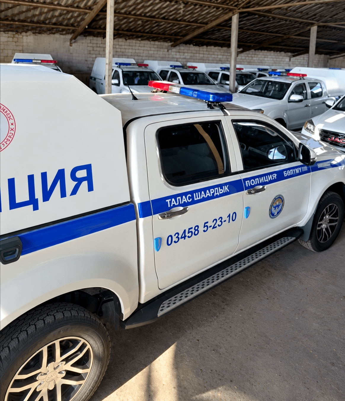 Пикапы JAC T6 и T8 для МВД КР — 02